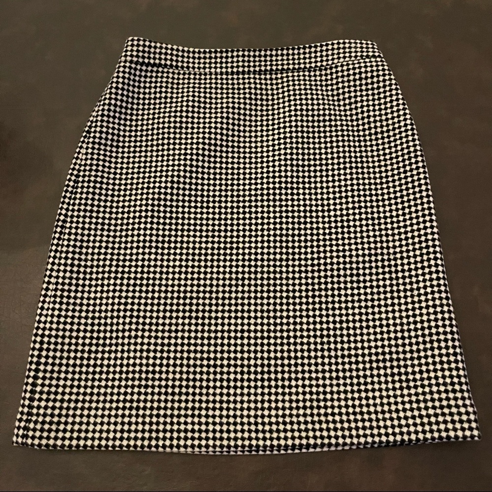 Talbots (New) Diamond Pattern Wool Blend Skirt - image 6